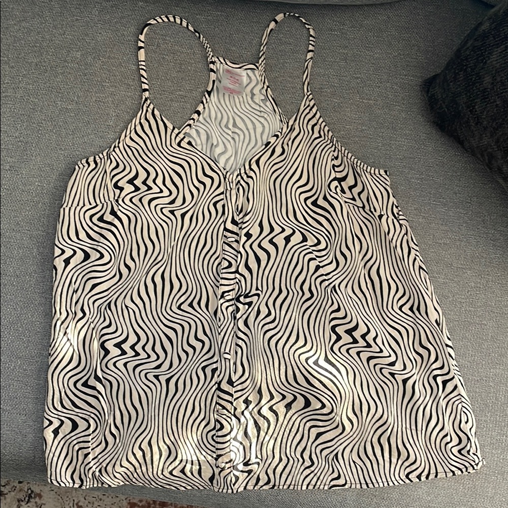 Women's Zebra Print Tank Top